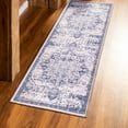 thumbnail image 1 of Unique Loom Renaissance Collection Area Rug - Roma (2' x 13' 1" Runner Gray Blue/Ivory), 1 of 7