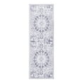 thumbnail image 1 of Unique Loom Renaissance Collection Area Rug - Roma (2' x 6' 1" Runner Light Gray/Black), 1 of 9
