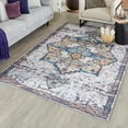 thumbnail image 1 of Unique Loom Renaissance Collection Area Rug - Roma (5' 11" x 9' Rectangle Sea Salt White/Yellow), 1 of 7