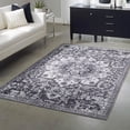thumbnail image 1 of Unique Loom Renaissance Collection Area Rug - Roma (5' 3" x 8' Rectangle Dark Gray/Black), 1 of 7