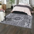 thumbnail image 1 of Unique Loom Renaissance Collection Area Rug - Roma (7' 10" Square Dark Gray/Black), 1 of 7