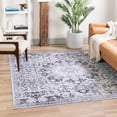 thumbnail image 1 of Unique Loom Renaissance Collection Area Rug - Roma (7' 10" Square Light Gray/Black), 1 of 7
