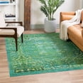 thumbnail image 1 of Unique Loom Renaissance Collection Area Rug - Roma (7' 10" Square Spring Green/Light Blue), 1 of 7