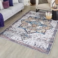 thumbnail image 1 of Unique Loom Renaissance Collection Area Rug - Roma (7' 10" x 10' Rectangle Sea Salt White/Yellow), 1 of 6