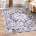 thumbnail image 1 of Unique Loom Renaissance Collection Area Rug - Roma (7' 10" x 11' Rectangle Light Gray/Black), 1 of 7