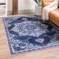 thumbnail image 1 of Unique Loom Renaissance Collection Area Rug - Roma (7' 3" x 10' Rectangle Navy Blue/Aqua), 1 of 7