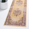 thumbnail image 1 of Unique Loom Lucerne Collection Area Rug - Reuss (2' 7" x 10' Runner Yellow/Black), 1 of 9