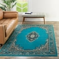 thumbnail image 1 of Unique Loom Reza Collection Area Rug - Washington (2' x 3' 1" Rectangle Turquoise/Black), 1 of 7