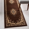 thumbnail image 1 of Unique Loom Reza Collection Area Rug - Washington (2' x 8' 2" Runner Brown/Black), 1 of 7