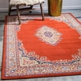 thumbnail image 1 of Unique Loom Reza Collection Area Rug - Washington (7' 1" x 10' Rectangle Terracotta/Cream), 1 of 7