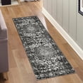 thumbnail image 1 of Unique Loom Richmond Collection Area Rug - Medallion (2' x 6' 1" Runner Dark Gray/Ivory), 1 of 6