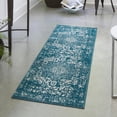 thumbnail image 1 of Unique Loom Richmond Collection Area Rug - Medallion (2' x 8' Runner Turquoise/Ivory), 1 of 6