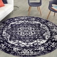 thumbnail image 1 of Unique Loom Richmond Collection Area Rug - Medallion (3' 3" Round Navy Blue/Ivory), 1 of 6