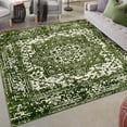 thumbnail image 1 of Unique Loom Richmond Collection Area Rug - Medallion (4' 1" Square Green/Ivory), 1 of 6