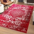 thumbnail image 1 of Unique Loom Richmond Collection Area Rug - Medallion (4' 1" x 6' 1" Rectangle Red/Ivory), 1 of 6