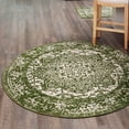 thumbnail image 1 of Unique Loom Richmond Collection Area Rug - Medallion (5' 3" Round Green/Ivory), 1 of 6