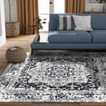 thumbnail image 1 of Unique Loom Richmond Collection Area Rug - Medallion (5' 3" Square Blue/Ivory), 1 of 6