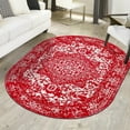 thumbnail image 1 of Unique Loom Richmond Collection Area Rug - Medallion (5' 3" x 8' Oval Red/Ivory), 1 of 6