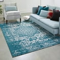 thumbnail image 1 of Unique Loom Richmond Collection Area Rug - Medallion (5' 3" x 8' Rectangle Turquoise/Ivory), 1 of 6