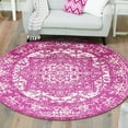 thumbnail image 1 of Unique Loom Richmond Collection Area Rug - Medallion (7' 10" Round Purple/Ivory), 1 of 6