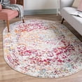 thumbnail image 1 of Unique Loom Richmond Collection Area Rug - Medallion (7' 10" x 10' Oval Light Multi/Black), 1 of 6