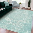 thumbnail image 1 of Unique Loom Richmond Collection Area Rug - Medallion (9' x 12' 2" Rectangle Aqua/Ivory), 1 of 6