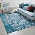 thumbnail image 1 of Unique Loom Richmond Collection Area Rug - Medallion (9' x 12' 2" Rectangle Turquoise/Ivory), 1 of 6