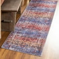thumbnail image 1 of Unique Loom Renaissance Collection Area Rug - Roma (2' 7" x 12' Runner Autumn/Blue), 1 of 7