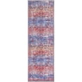 thumbnail image 1 of Unique Loom Roma Renaissance Rug Autumn/Black 2' x 6' 1" Runner Machine Washable Textured Border Transitional Flatweave Perfect For Bathroom Hallway Mud Room Laundry Room, 1 of 3