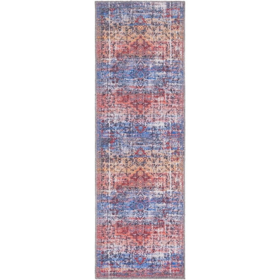 Unique Loom Roma Renaissance Rug Autumn/Black 2' x 6' 1" Runner Machine Washable Textured Border Transitional Flatweave Perfect For Bathroom Hallway Mud Room Laundry Room