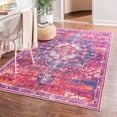 thumbnail image 1 of Unique Loom Renaissance Collection Area Rug - Roma (10' 6" x 13' Rectangle Multi Fuchsia/Blue), 1 of 7