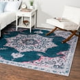thumbnail image 1 of Unique Loom Renaissance Collection Area Rug - Roma (10' 6" Square Teal Green/Green), 1 of 6
