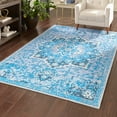 thumbnail image 1 of Unique Loom Renaissance Collection Area Rug - Roma (10' 6" x 13' Rectangle Aqua Blue/Light Blue), 1 of 7