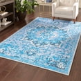 thumbnail image 1 of Unique Loom Renaissance Collection Area Rug - Roma (10' 6" x 14' Rectangle Aqua Blue/Light Blue), 1 of 7