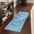 thumbnail image 1 of Unique Loom Renaissance Collection Area Rug - Roma (2' x 13' Runner Aqua Blue/Light Blue), 1 of 7