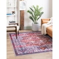 thumbnail image 1 of Unique Loom Roma Renaissance Washable Rug ,5' 3" x 5' 3",Ivory Orange, 1 of 7