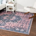 thumbnail image 1 of Unique Loom Renaissance Collection Area Rug - Roma (5' 3" Square Salmon Pink/Black), 1 of 7