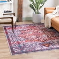 thumbnail image 1 of Unique Loom Renaissance Collection Area Rug - Roma (7' 10" Square Ivory Orange/Orange), 1 of 7