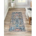 thumbnail image 1 of Unique Loom Timeless Collection Area Rug - Rome (2' x 6' Runner Multi/Black), 1 of 6