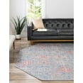 thumbnail image 1 of Unique Loom Timeless Collection Area Rug - Rome (7' 7" Octagon Blue/Ivory), 1 of 6