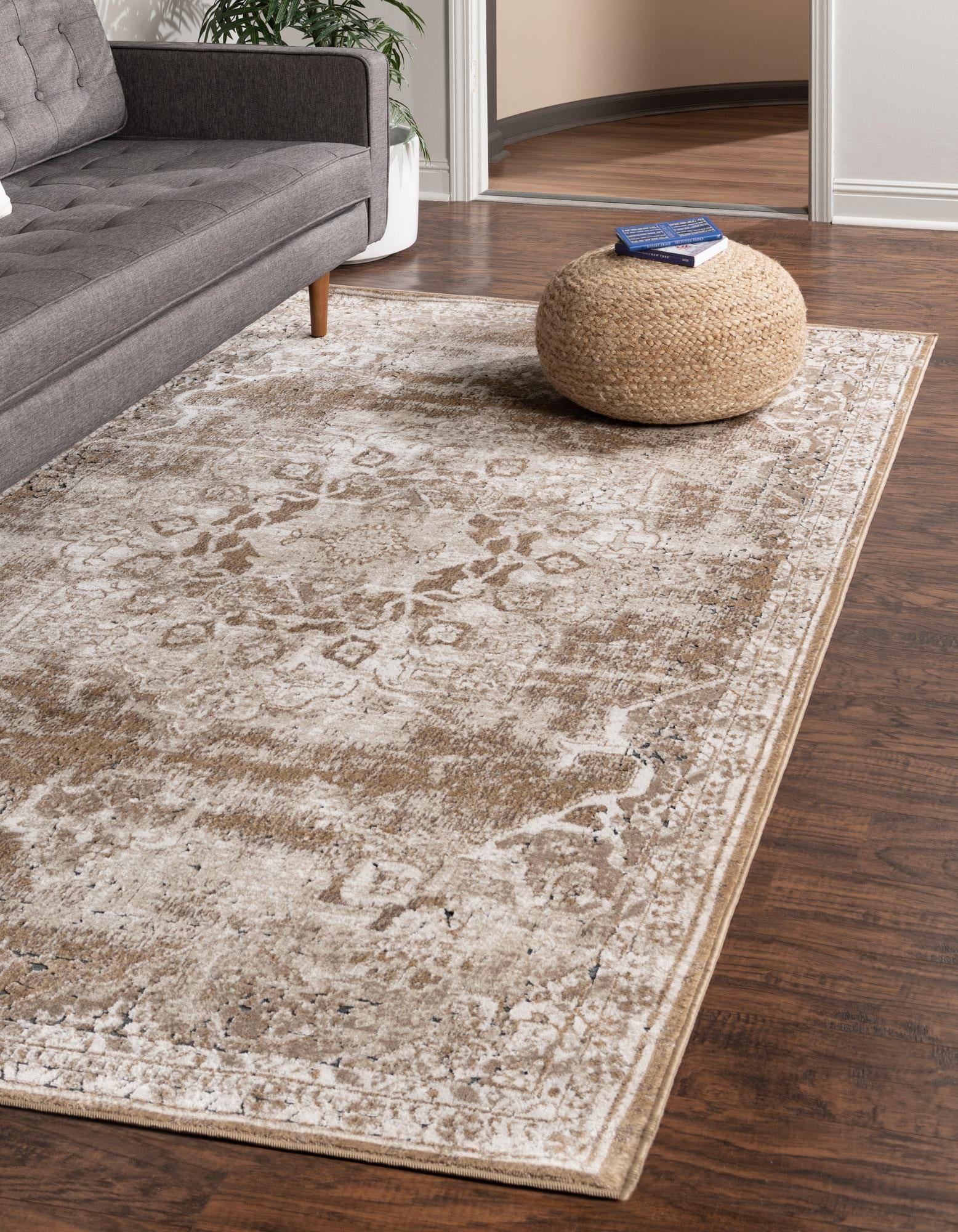 Rug Looped Bath Rug in Stone | Triocotton | Made in Turkey | Parachute