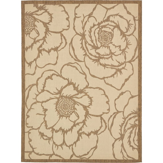 Unique Loom Outdoor Rose Rug
