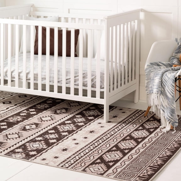 Unique Loom Lucerne Collection Area Rug - Rosengart (9' x 12' Rectangle Beige/Ivory)