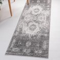 thumbnail image 1 of Unique Loom Rosso Collection Area Rug - Bellini (2' x 6' 1" Runner Gray/Ivory), 1 of 7