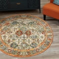 thumbnail image 1 of Unique Loom Rosso Collection Area Rug - Gabrieli (3' 3" Round Multi/Blue), 1 of 6