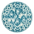 thumbnail image 1 of Unique Loom Rosso Collection Area Rug - Piazza (3' 3" Round Blue/Ivory), 1 of 9