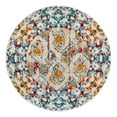thumbnail image 1 of Unique Loom Rosso Collection Area Rug - Piazza (3' 3" Round Multi/Black), 1 of 9