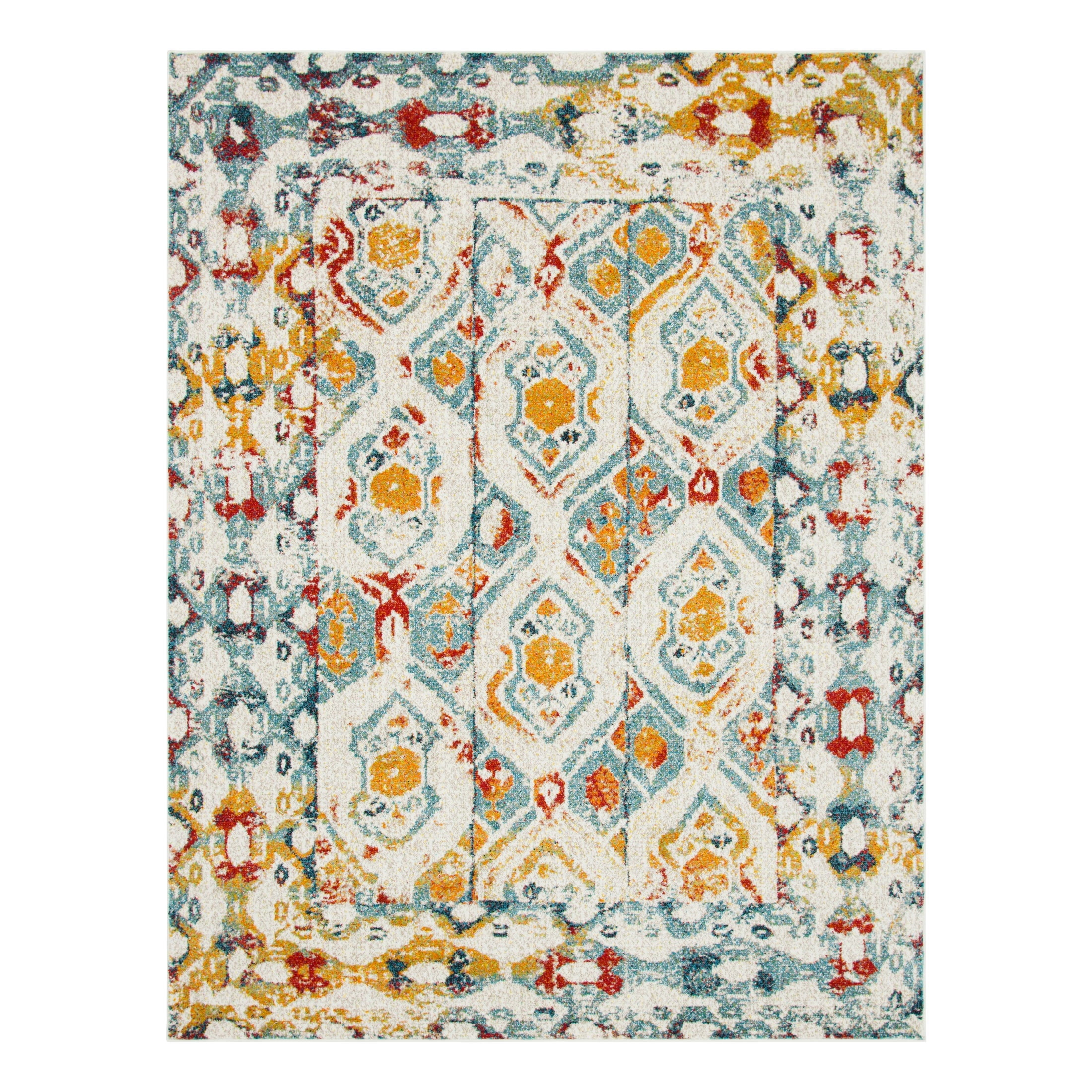 Unique Loom Rosso Collection Area Rug - Piazza (8' x 10' Rectangle ...