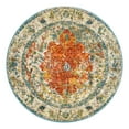 thumbnail image 1 of Unique Loom Rosso Collection Area Rug - Strada (3' 3" Round Orange/Beige), 1 of 9