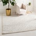 thumbnail image 1 of Unique Loom Rushmore Collection Area Rug - Johnson (8' Square Snow White/Beige), 1 of 7
